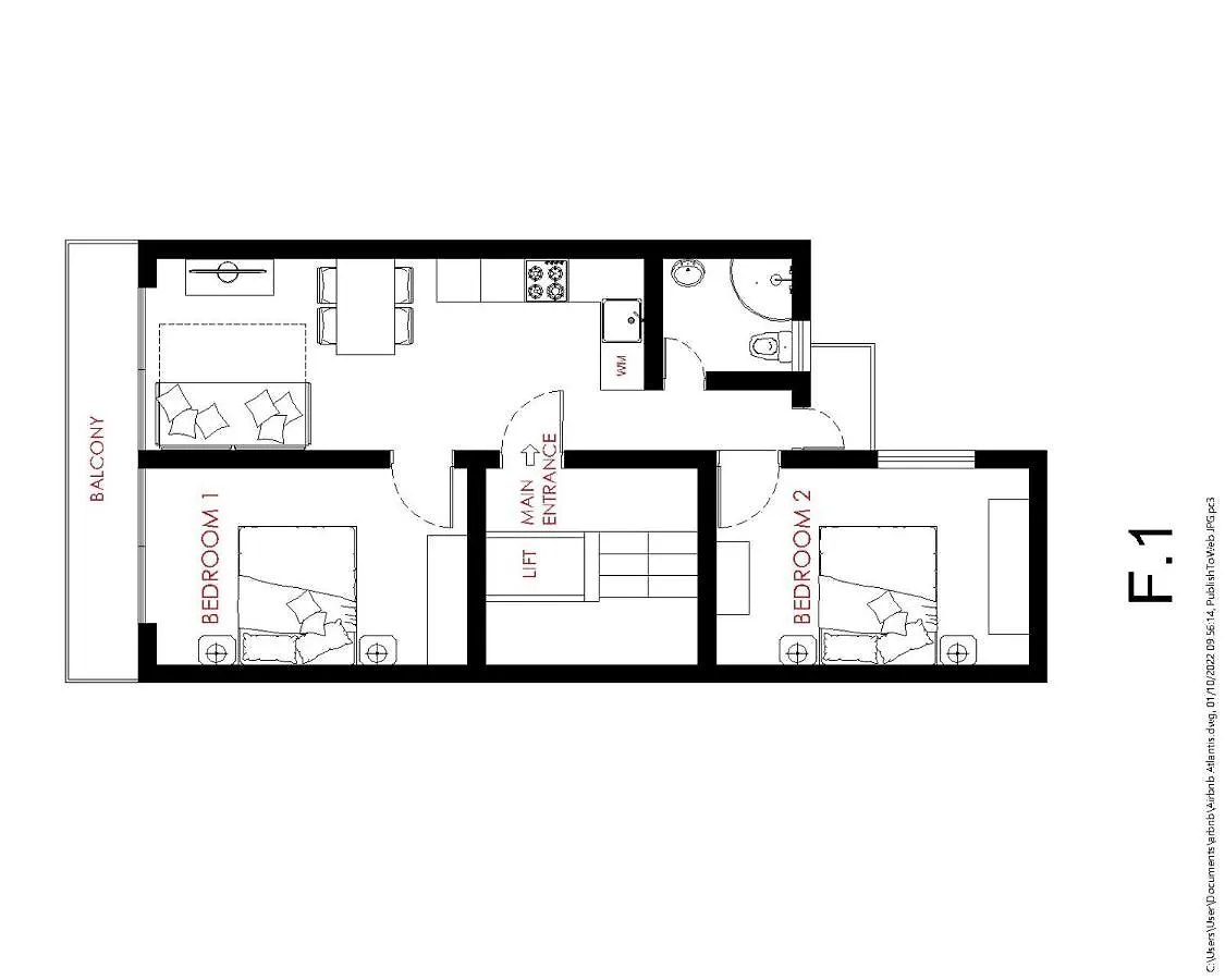 F1 - Modern Two Bedrooms Flat Sea View, St Julians Saint Julian's Malta
